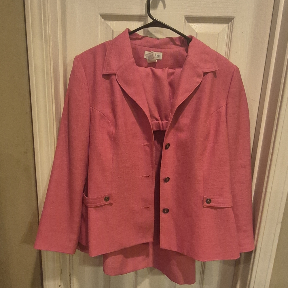 Henry Lee Women's Pink Skirt Jacket Set